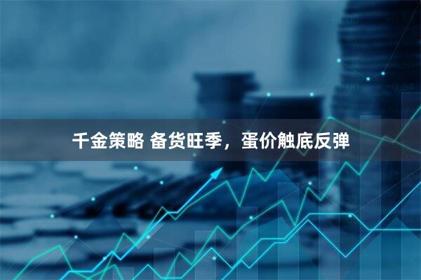 千金策略 备货旺季，蛋价触底反弹