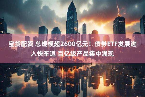 宝货配资 总规模超2600亿元！债券ETF发展进入快车道 百亿级产品集中涌现
